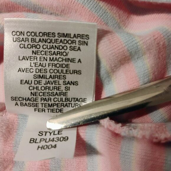 Sigrid Olsen Tank 100% Cotton Pastel Pink Blue Ribbon Bow Soft Comfortable LP - Picture 11 of 14